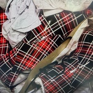 Jessica Simpson Red Plaid Heels